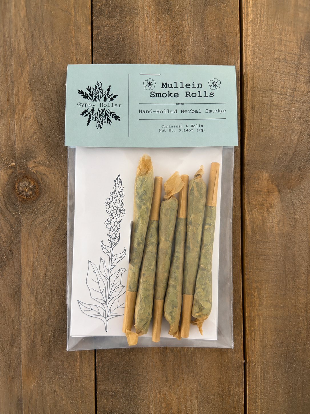 Mullein Smoke Rolls

Hand-Rolled Herbal Smudge | 6 Rolls