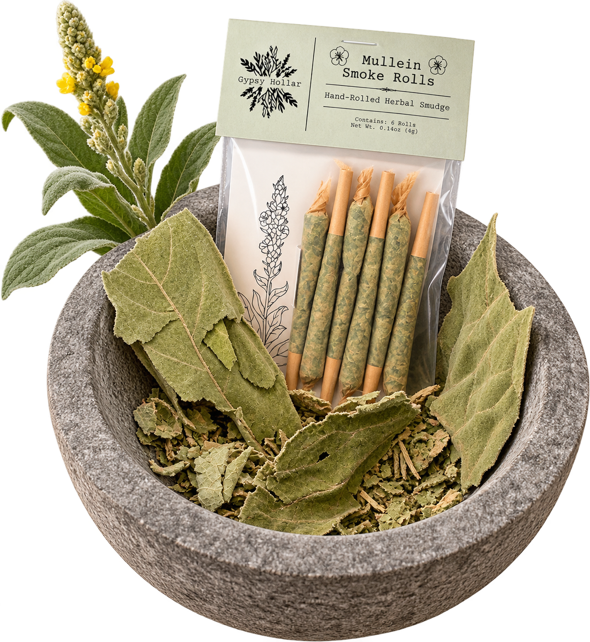 Mullein Smoke Rolls

Hand-Rolled Herbal Smudge | 6 Rolls