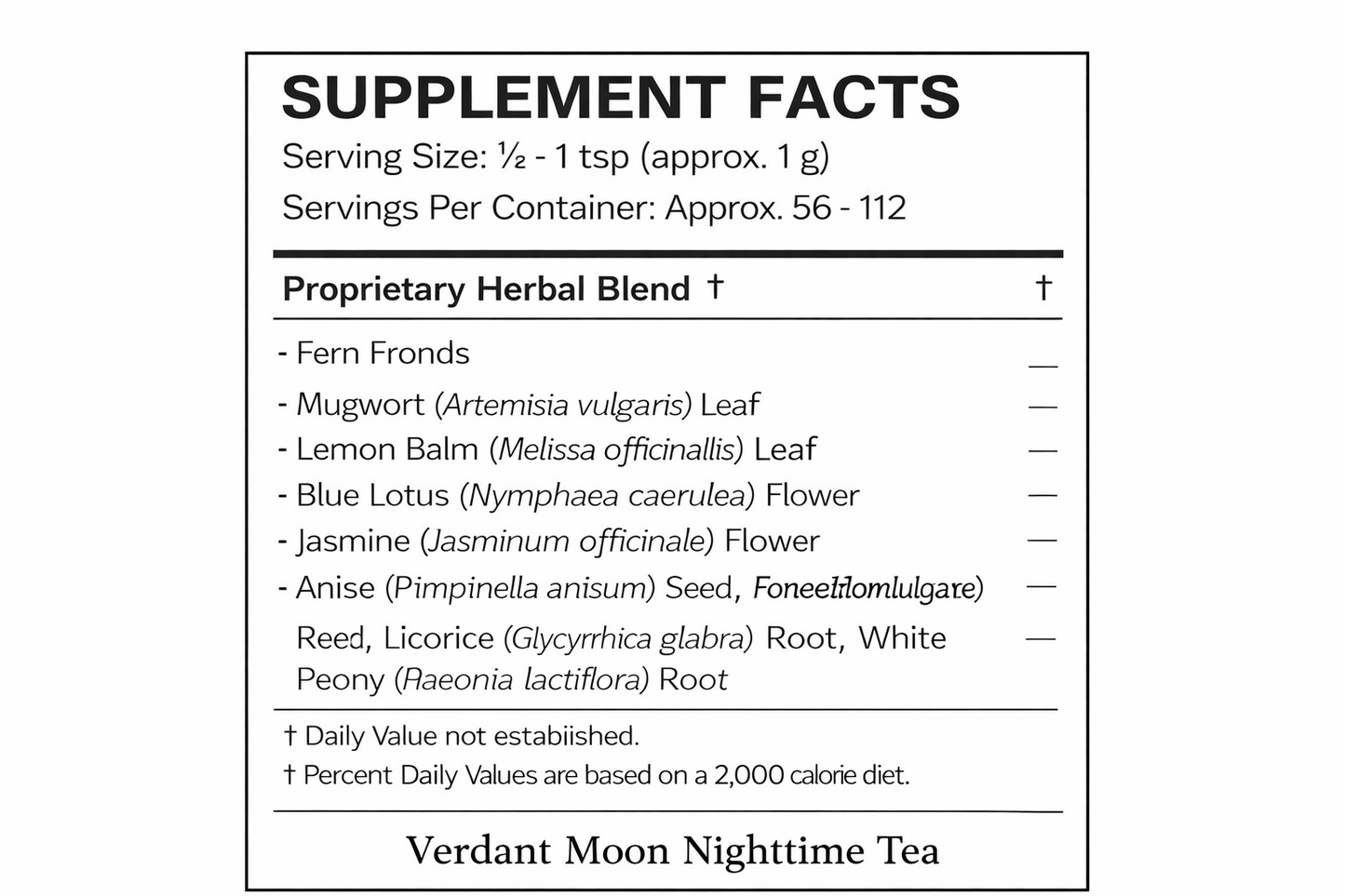 Verdant Moon Nighttime Tea