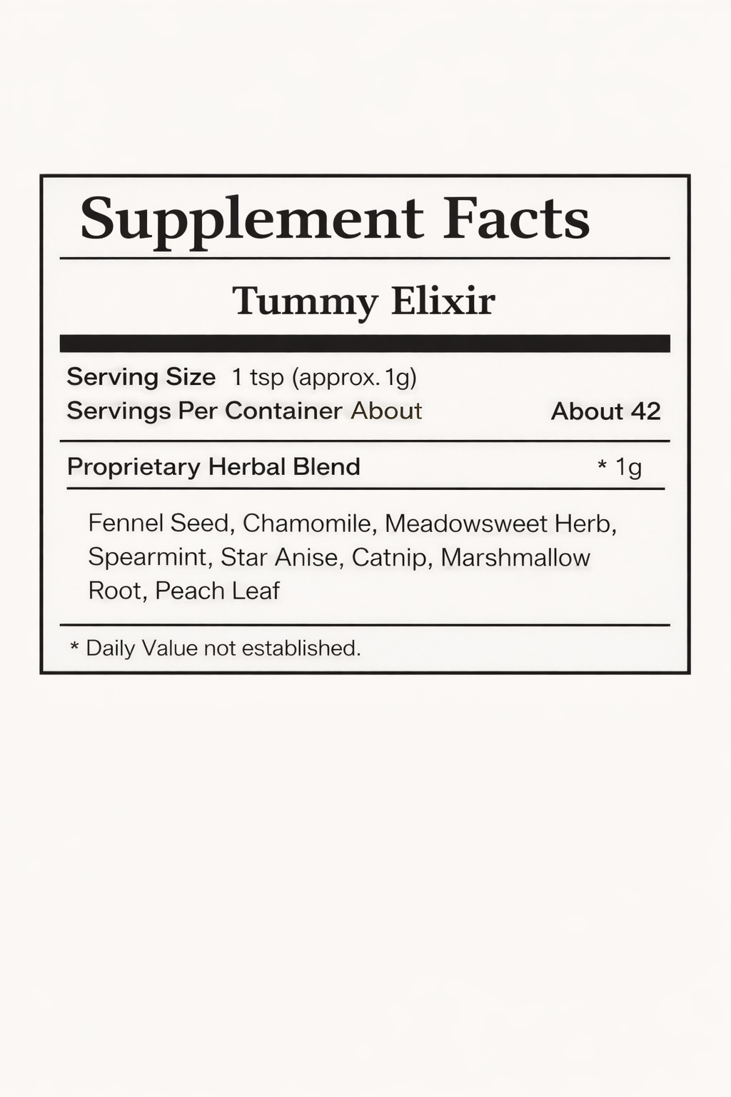 Tummy Elixir