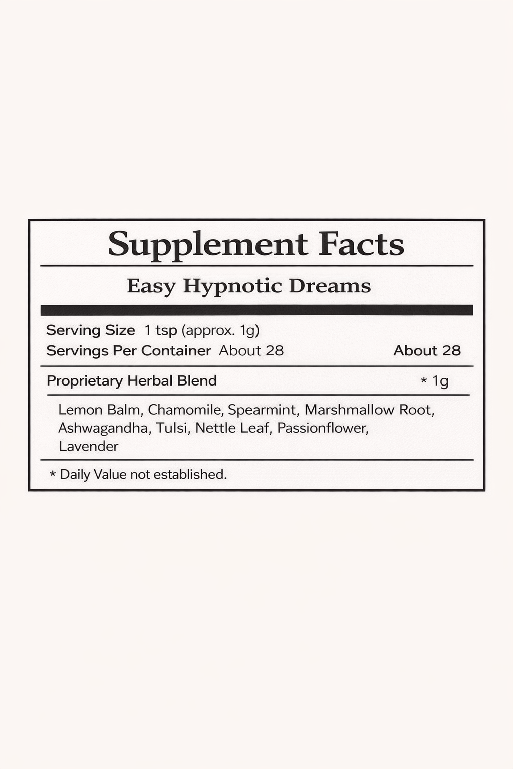 Easy Hypnotic Dreams