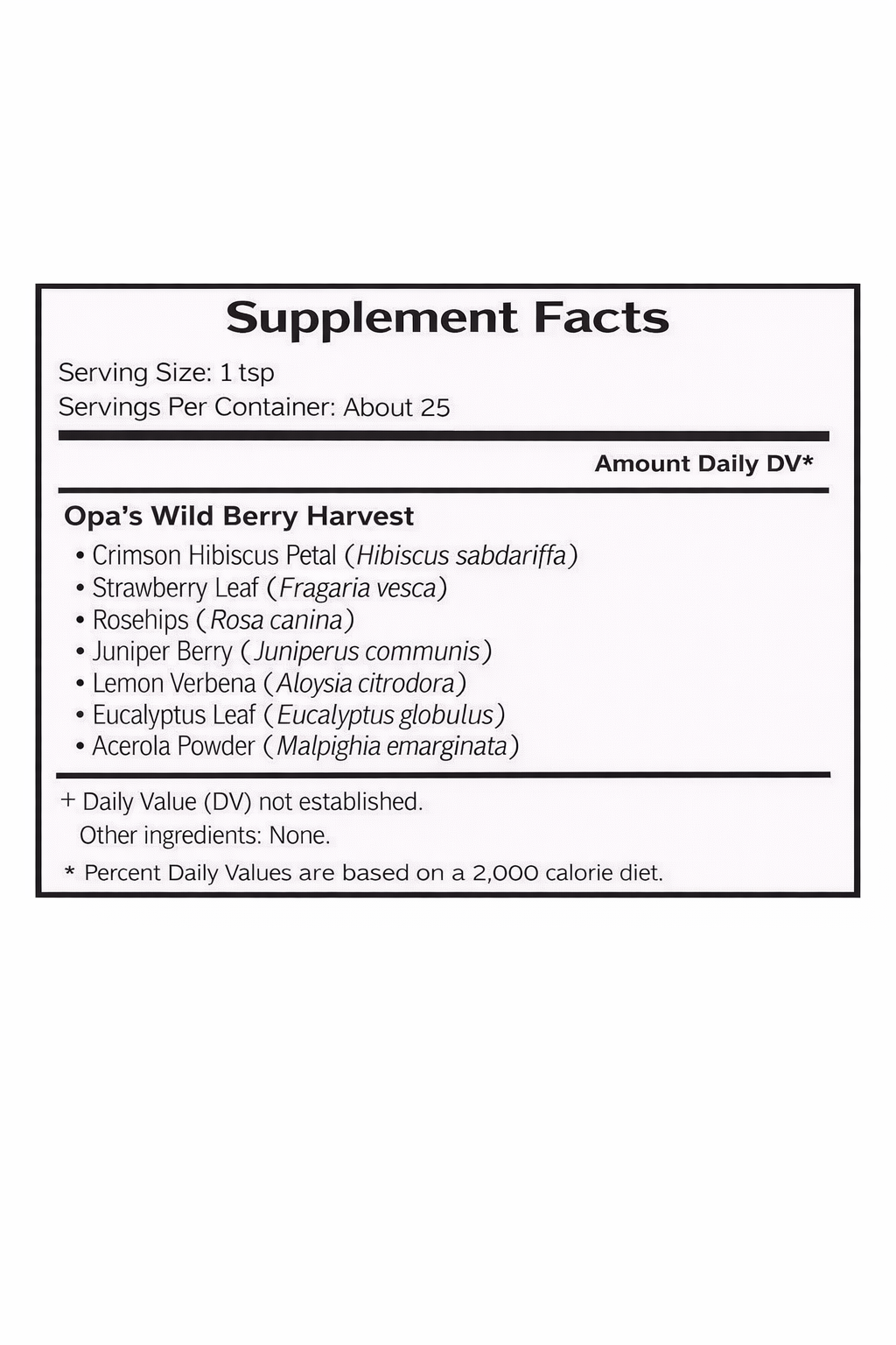 Opa's Wild Berry Harvest