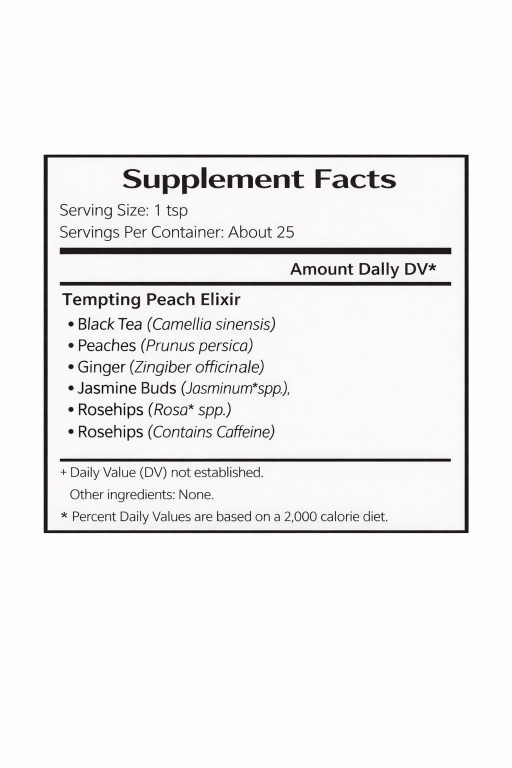 Tempting Peach Tonic