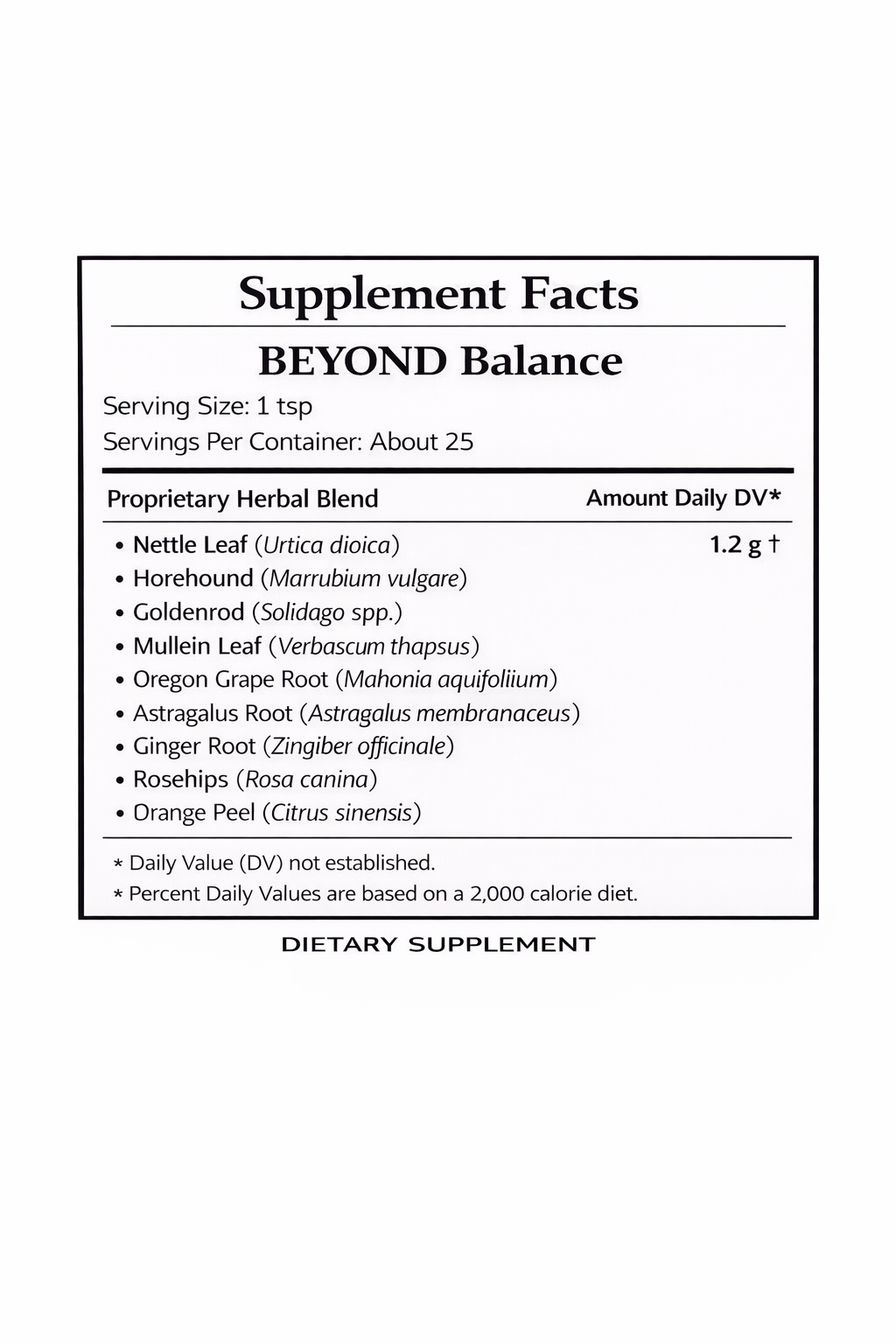 Beyond Balance